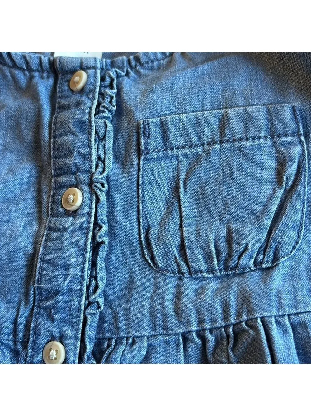 OshKosh B'gosh Blue Denim Dress 24M Button-Up (3 for $12 item)